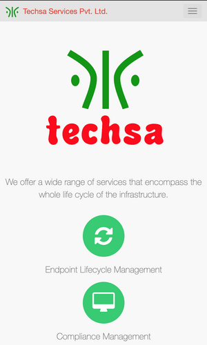 Mobile Layout - Techsa Services